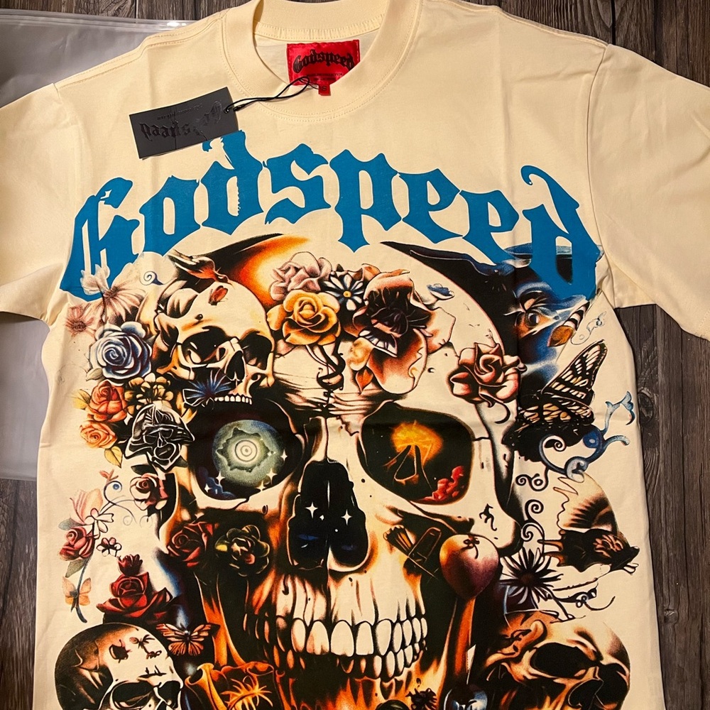 Godspeed Graphic Skull T-Shirt - Small